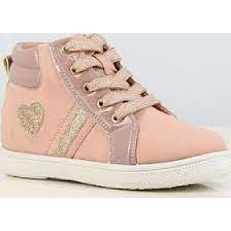 Picture of B335980 Girls Pink Shoes With Glitter Lace And Heart 28-35